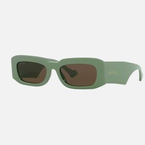 Gucci Green Sunglasses GG1426S 004 MK GREEN/BROWN
